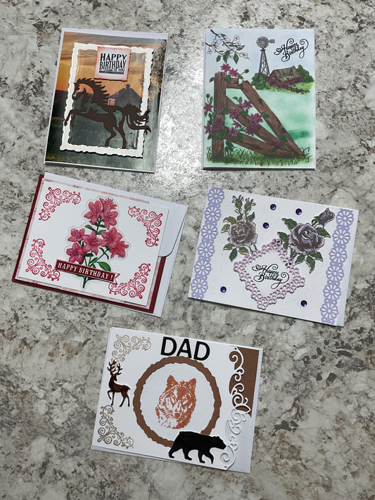 Special handmade cards by Slyvia￼