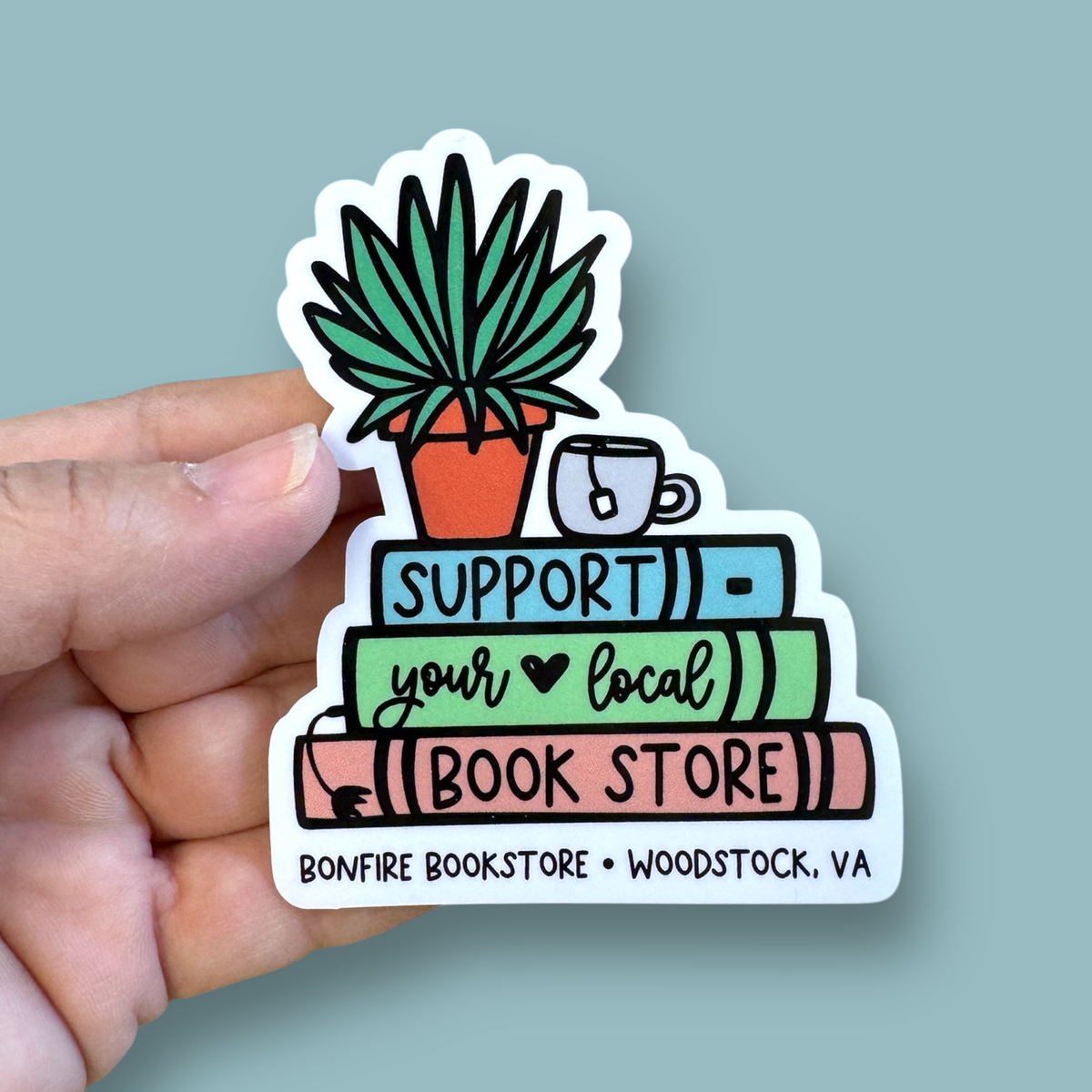 Anthem Sticker Company - Support your local bookstore vinyl sticker