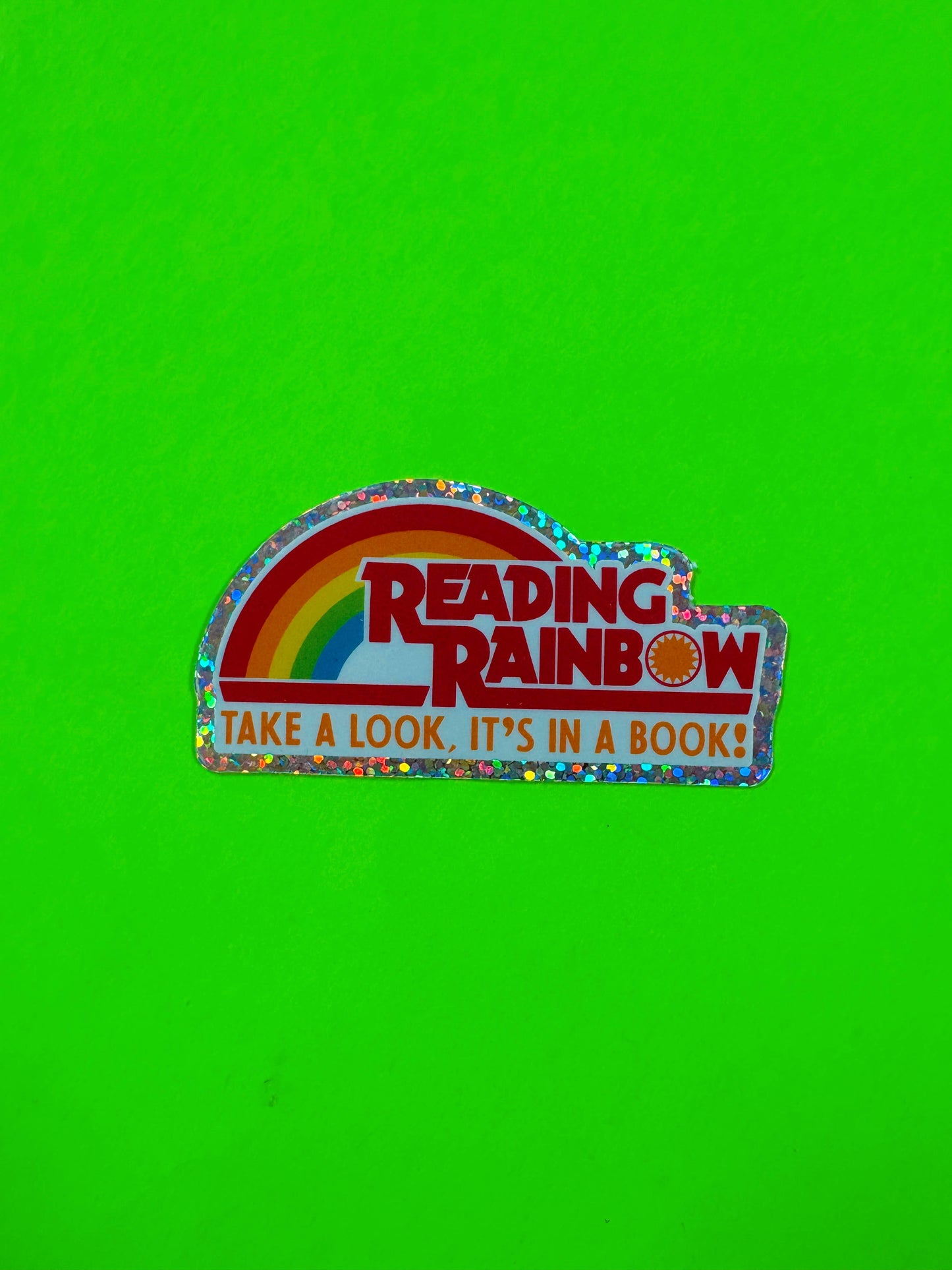 NatterDoodle - Reading Rainbow 80s 90s  Nostalgia Bookish TV Show Sticker