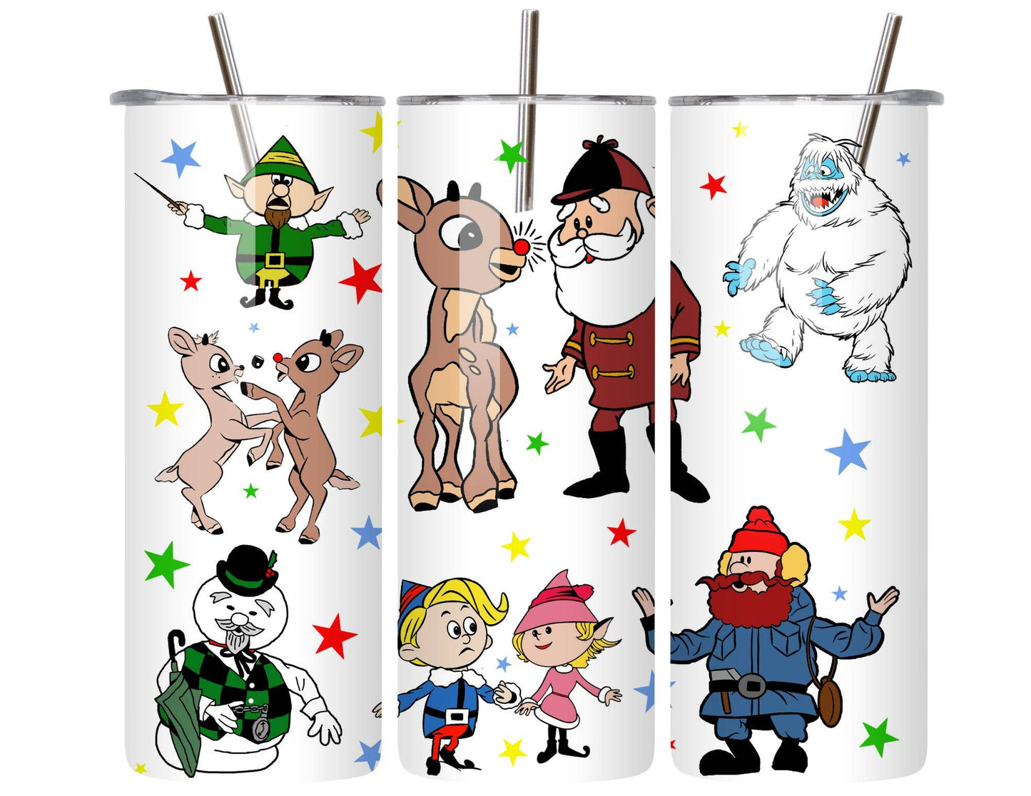 Sister Ray - Rudolph Inspired Christmas  20 oz. Stainless Steel Tumbler