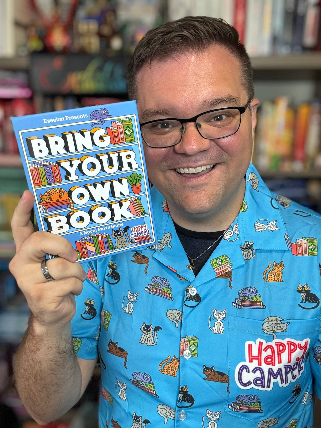 Happy Camper - Bring Your Own Book - A Novel Party Game - Bookish Gift