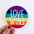 Anthem Sticker Company - Love wins rainbow sticker