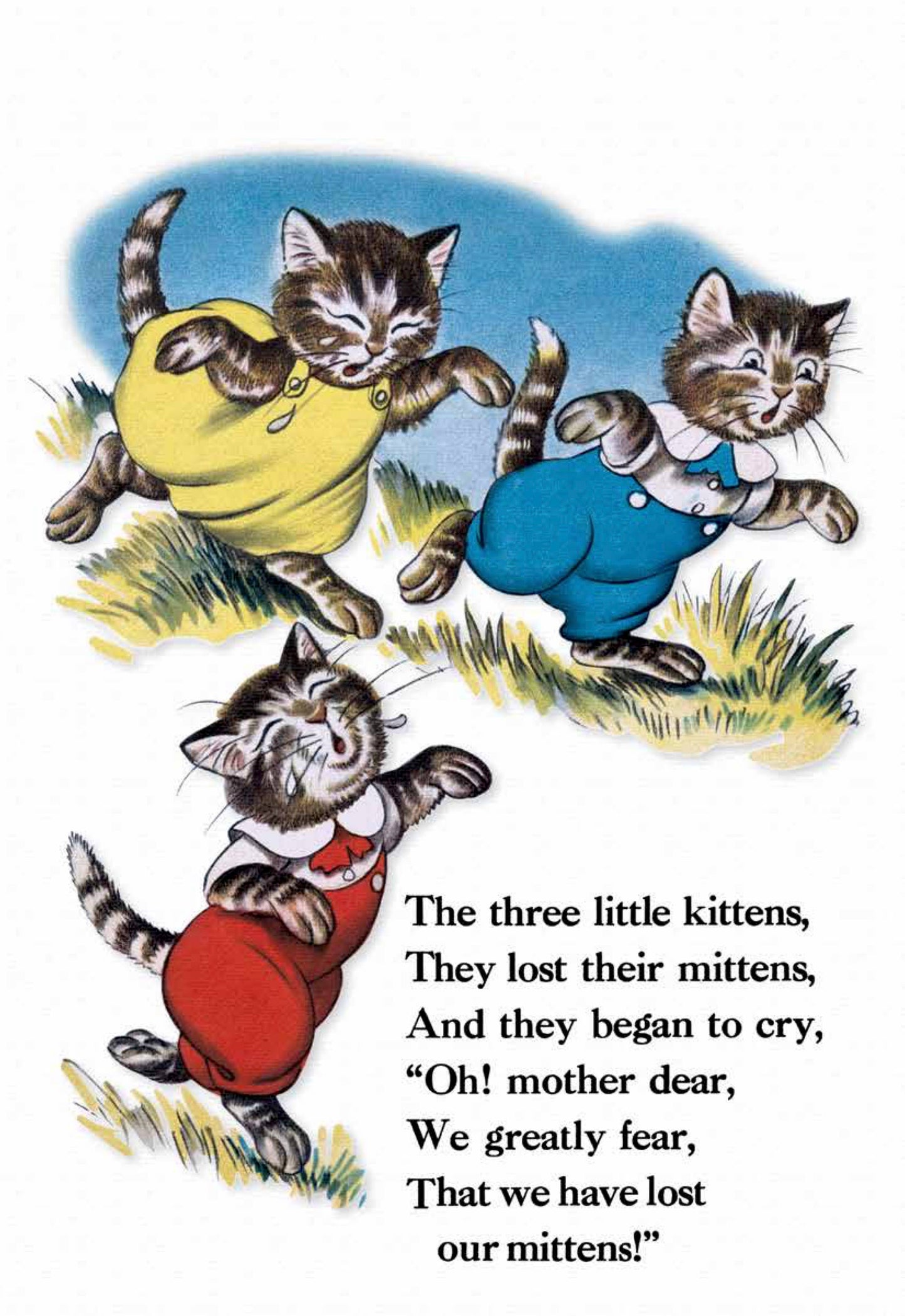 Laughing Elephant Books - The Three Little Kittens - Children's Picture Book-Vintage