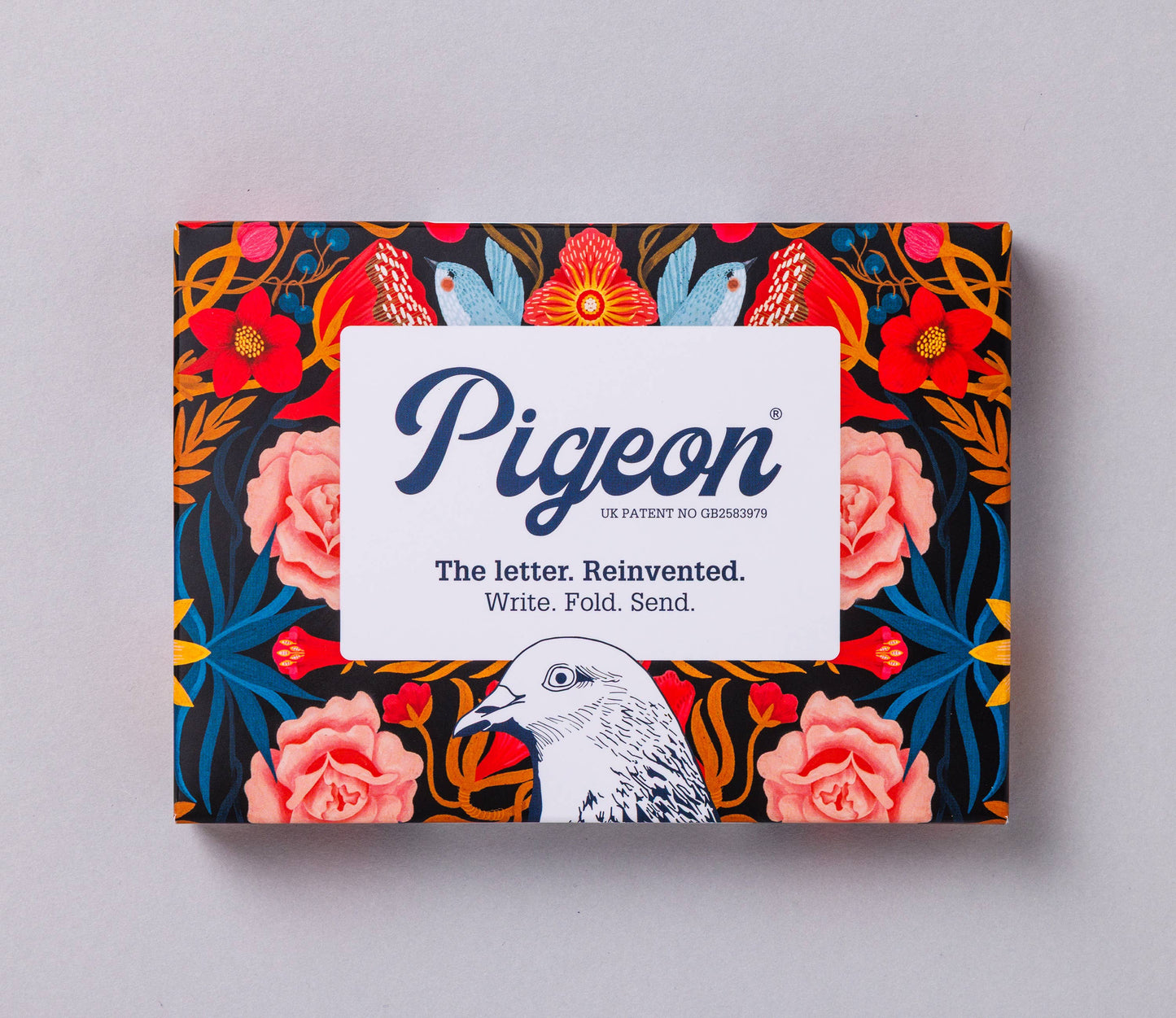 pigeonposted - Bright & Beautiful Pigeon, Folding Letters, Pack of 6