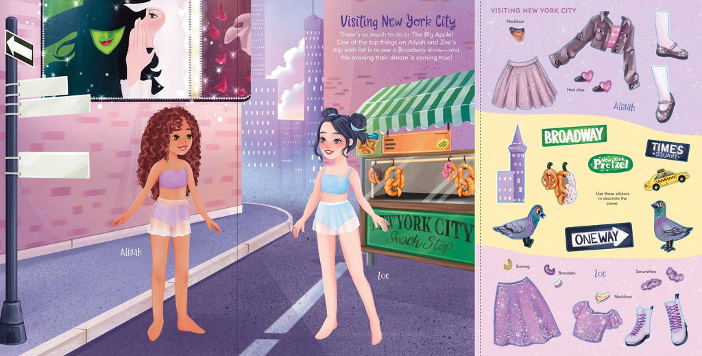 Peter Pauper Press - Vacation Sticker Doll Dress-Up Book