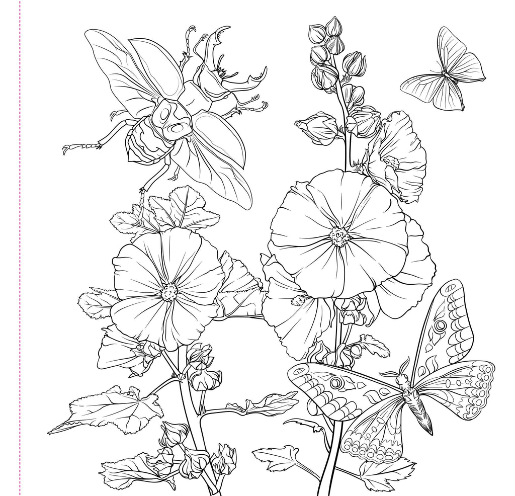 Peter Pauper Press - Goth Garden Adult Coloring Book