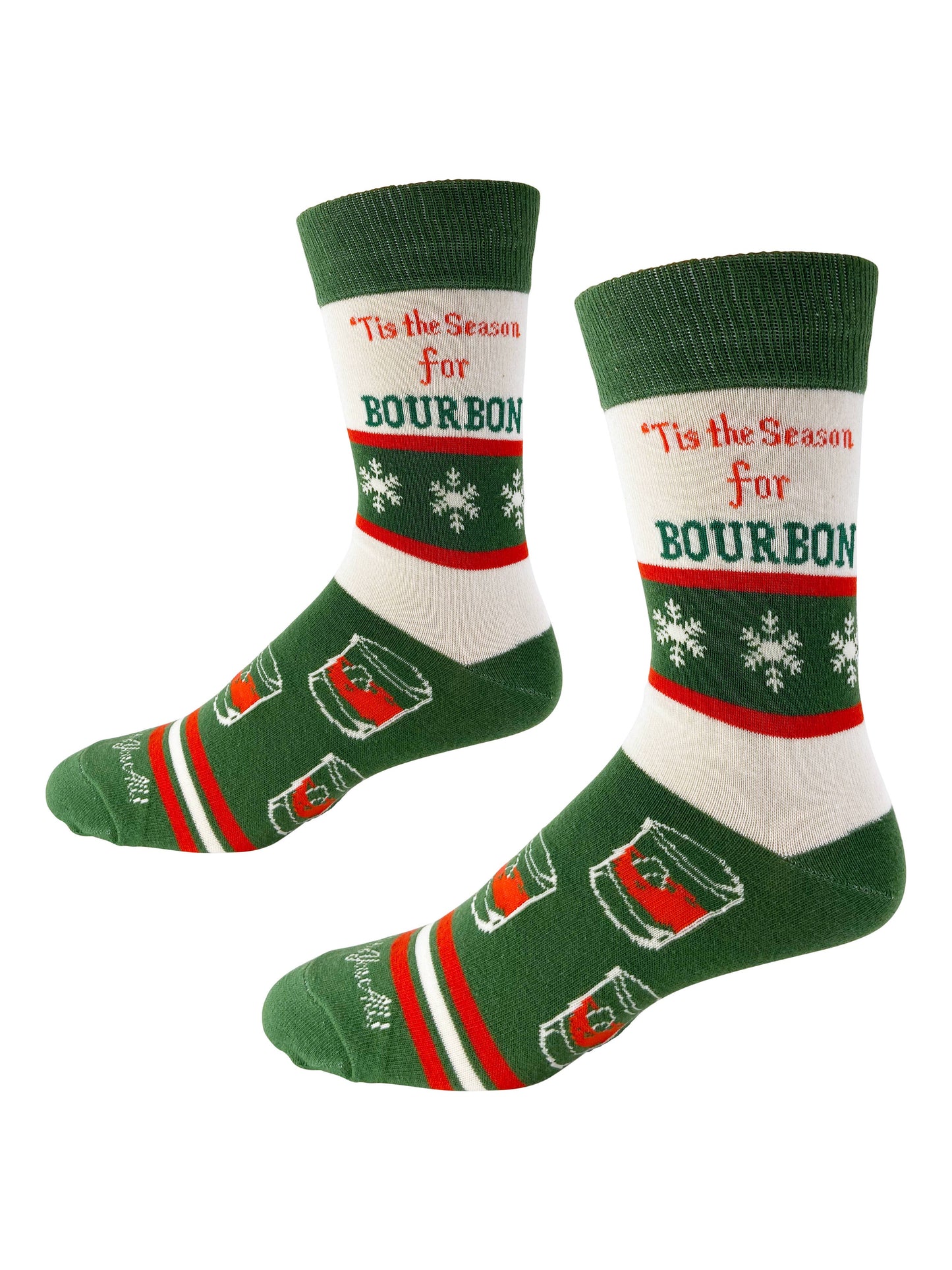 Buy Socks You All - Tis the Season for Bourbon - Men's Socks