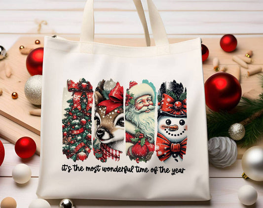 Sister Ray - It's The Most Wonderful Time Of The Year Christmas Tote Bag