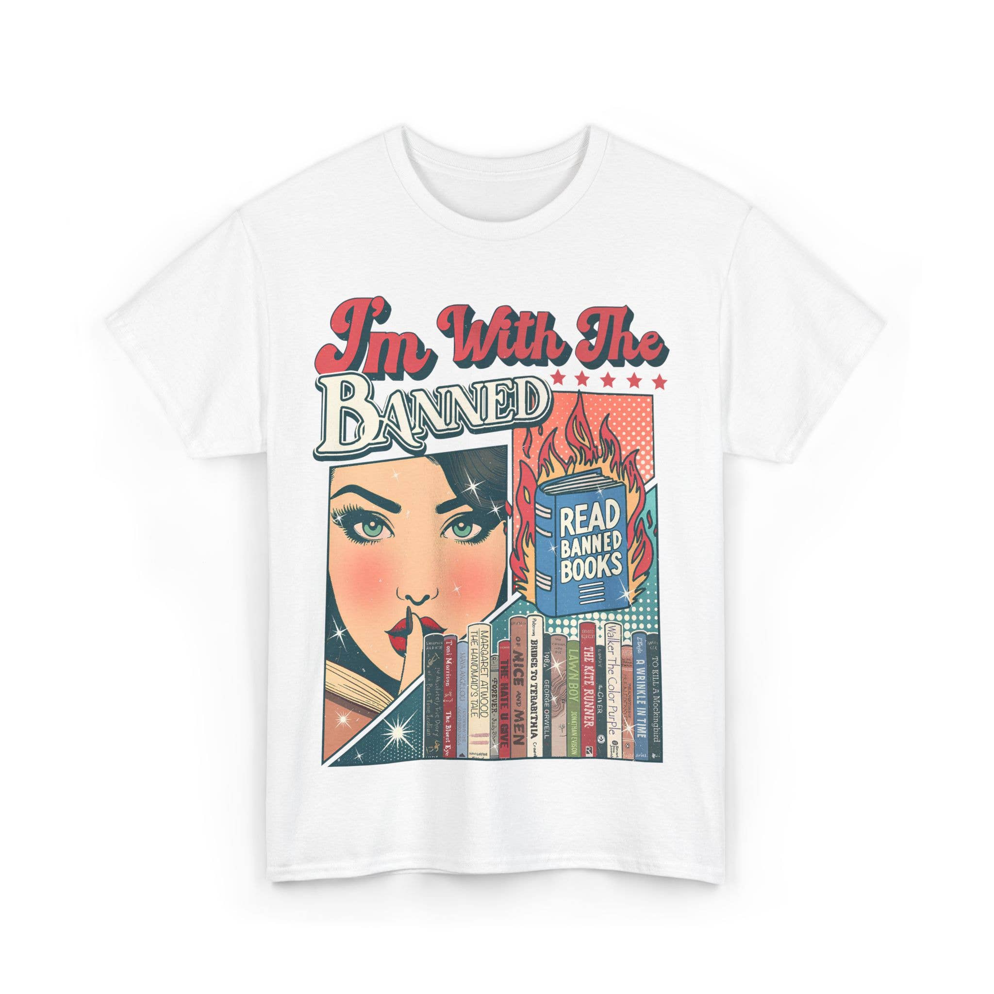 I’m With the Banned Shirt, Banned Books Shirt, Reading Tee
