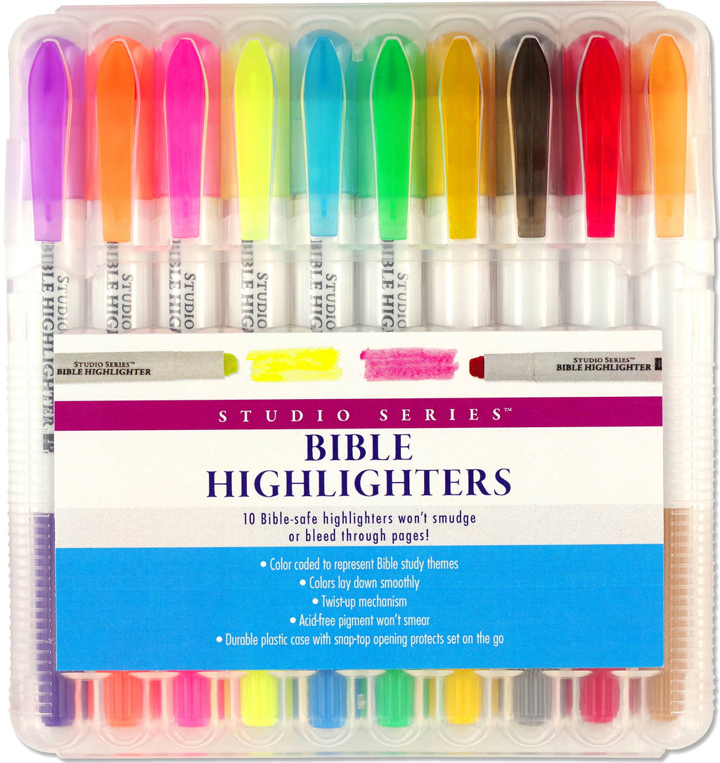Peter Pauper Press - Bible Highlighters (Set of 10 Gel Highlighters)