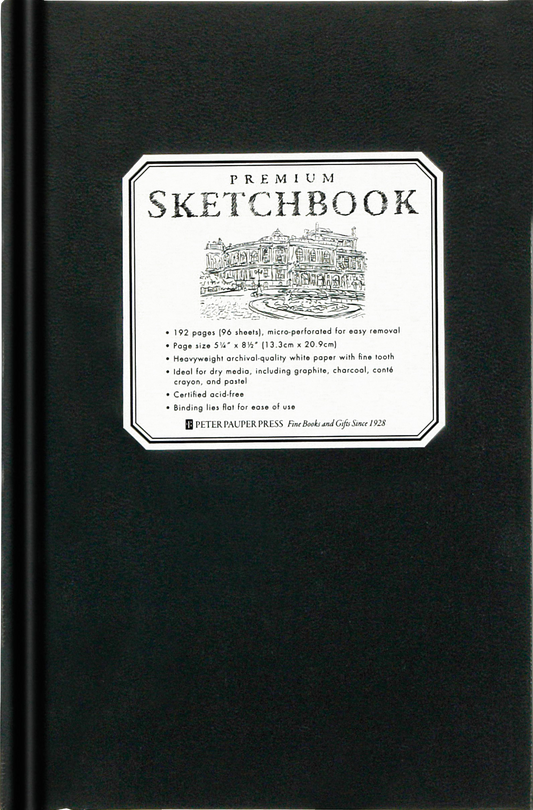 Peter Pauper Press - 5 1/2 x 8 1/2 Premium Sketchbook