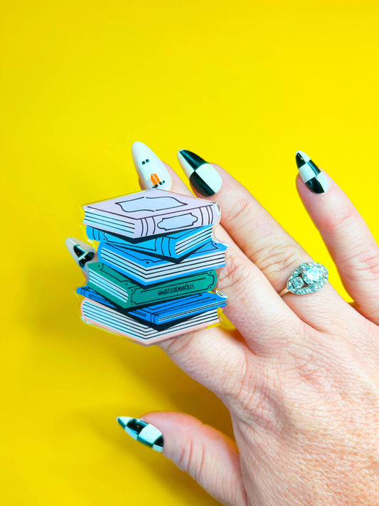 NatterDoodle - Stacks on Stacks Book Phone Grips Reading Reader Teacher