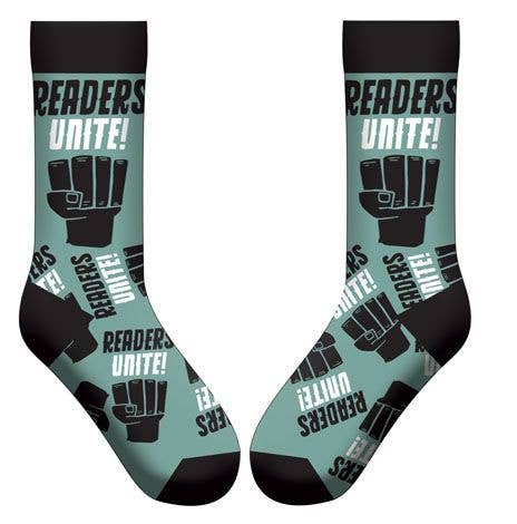 Gibbs Smith - Readers Unite Socks (LoveLit Book Theme)