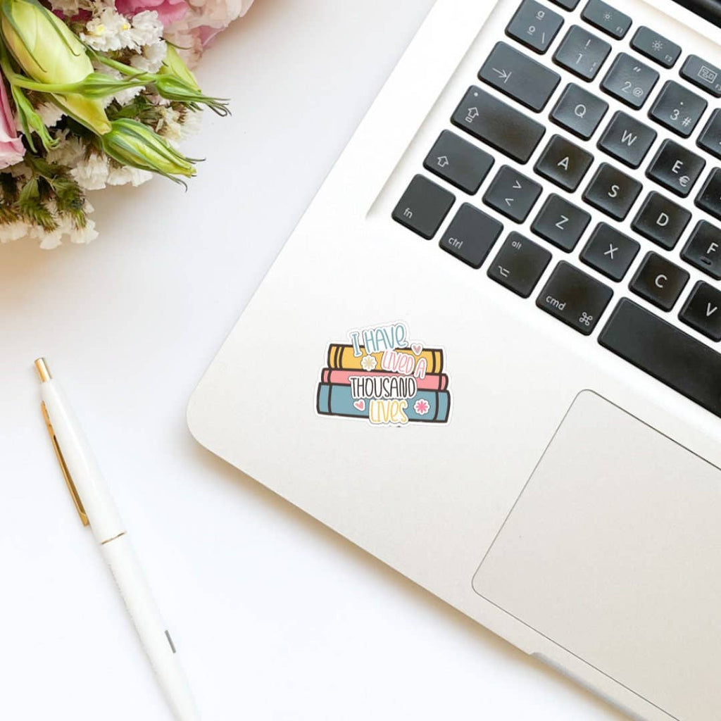 Limes & Lilly - I Have Lived a Thousand Lives Bookish Vinyl Sticker