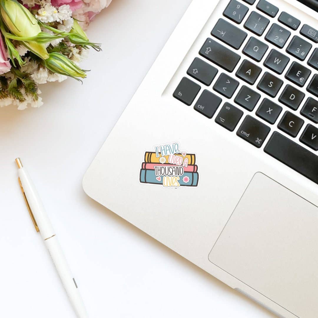 Limes & Lilly - I Have Lived a Thousand Lives Bookish Vinyl Sticker