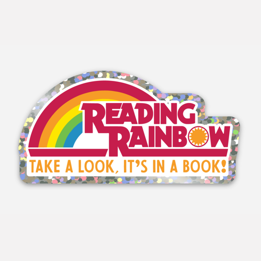 NatterDoodle - Reading Rainbow 80s 90s  Nostalgia Bookish TV Show Sticker