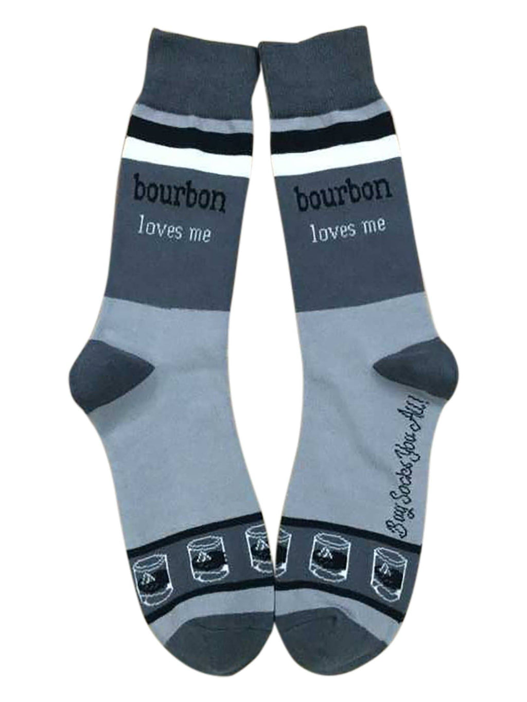 Buy Socks You All - Bourbon Loves Me Men's Socks