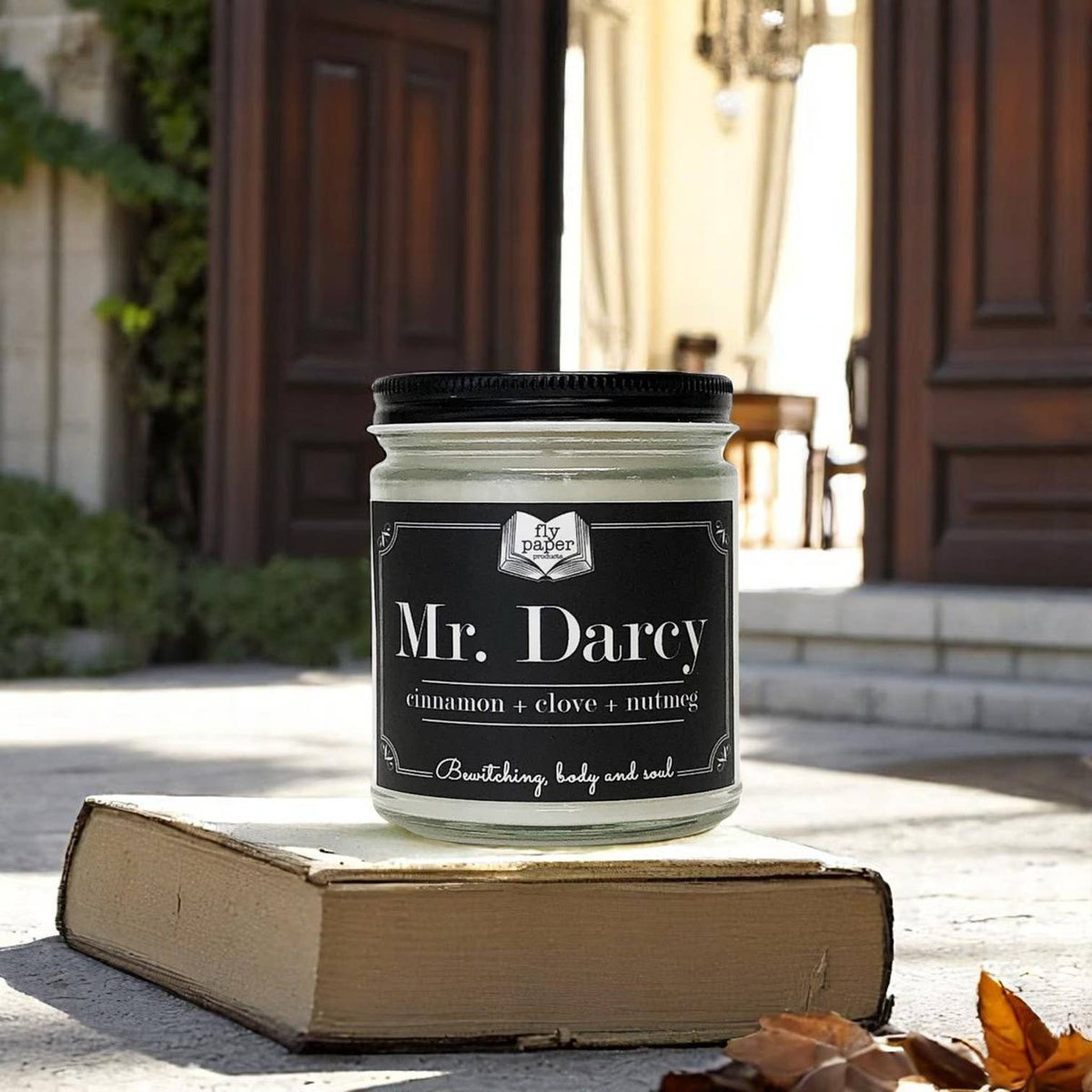Fly Paper Products - Mr Darcy 9oz Glass Candle Cinnamon + Clove + Nutmeg