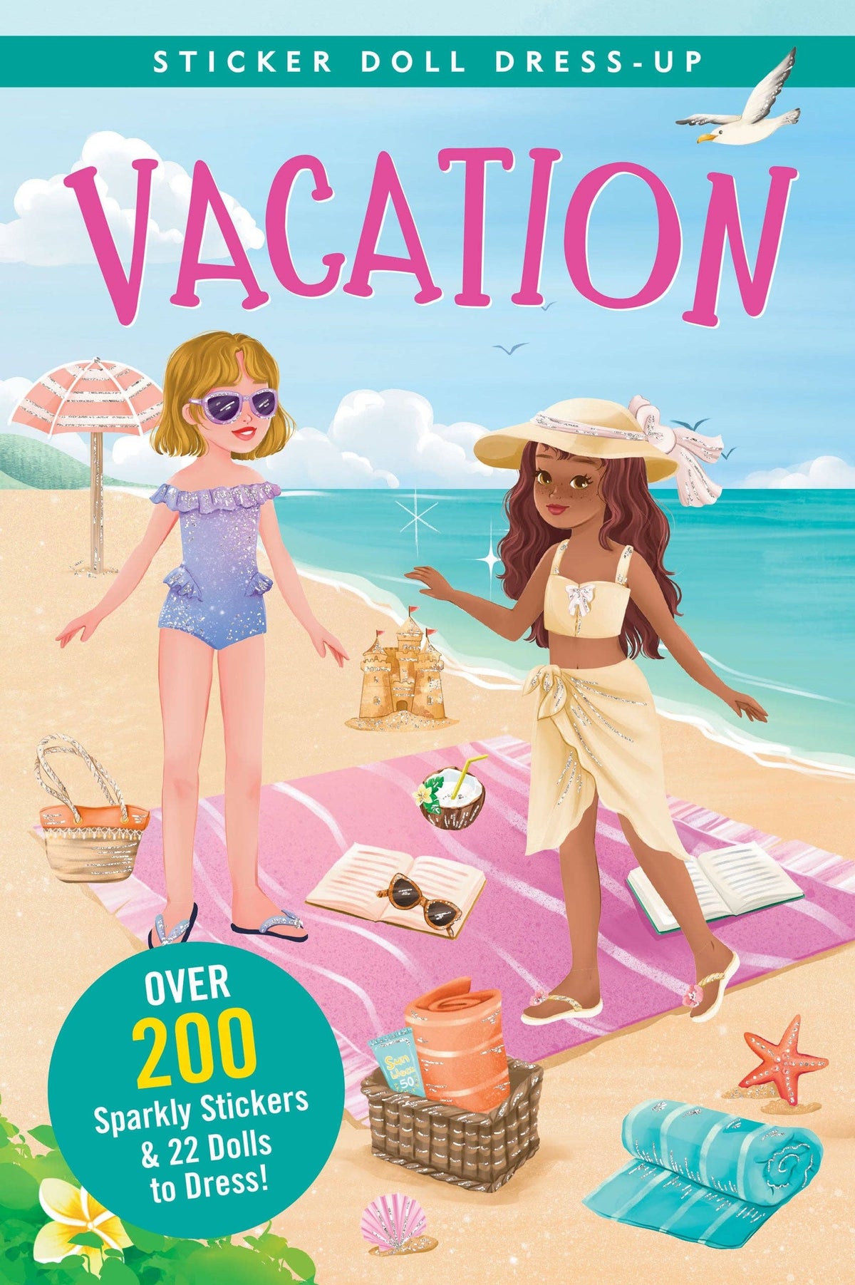 Peter Pauper Press - Vacation Sticker Doll Dress-Up Book