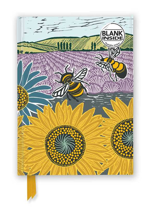 Simon & Schuster - Kate Heiss: Sunflower Fields (Foiled Blank Journal) by