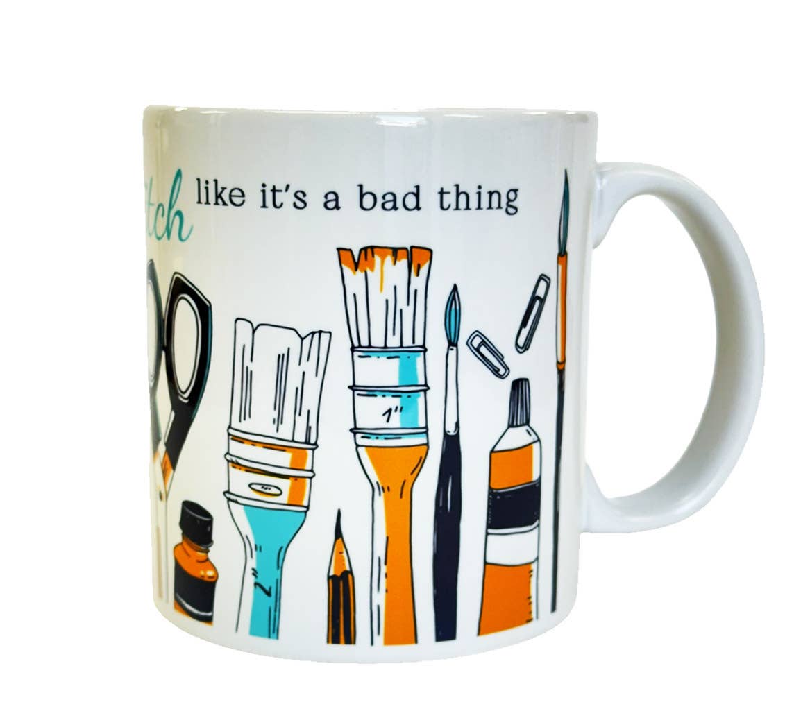 Crafty Bitch l Artist l Crafter l Art Teacher Mug