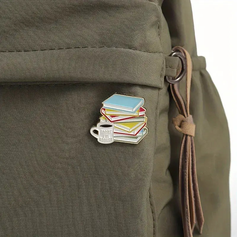 Magnifique Hearts - Sorry I'm Booked" Enamel Pin – Book Lover's Badge