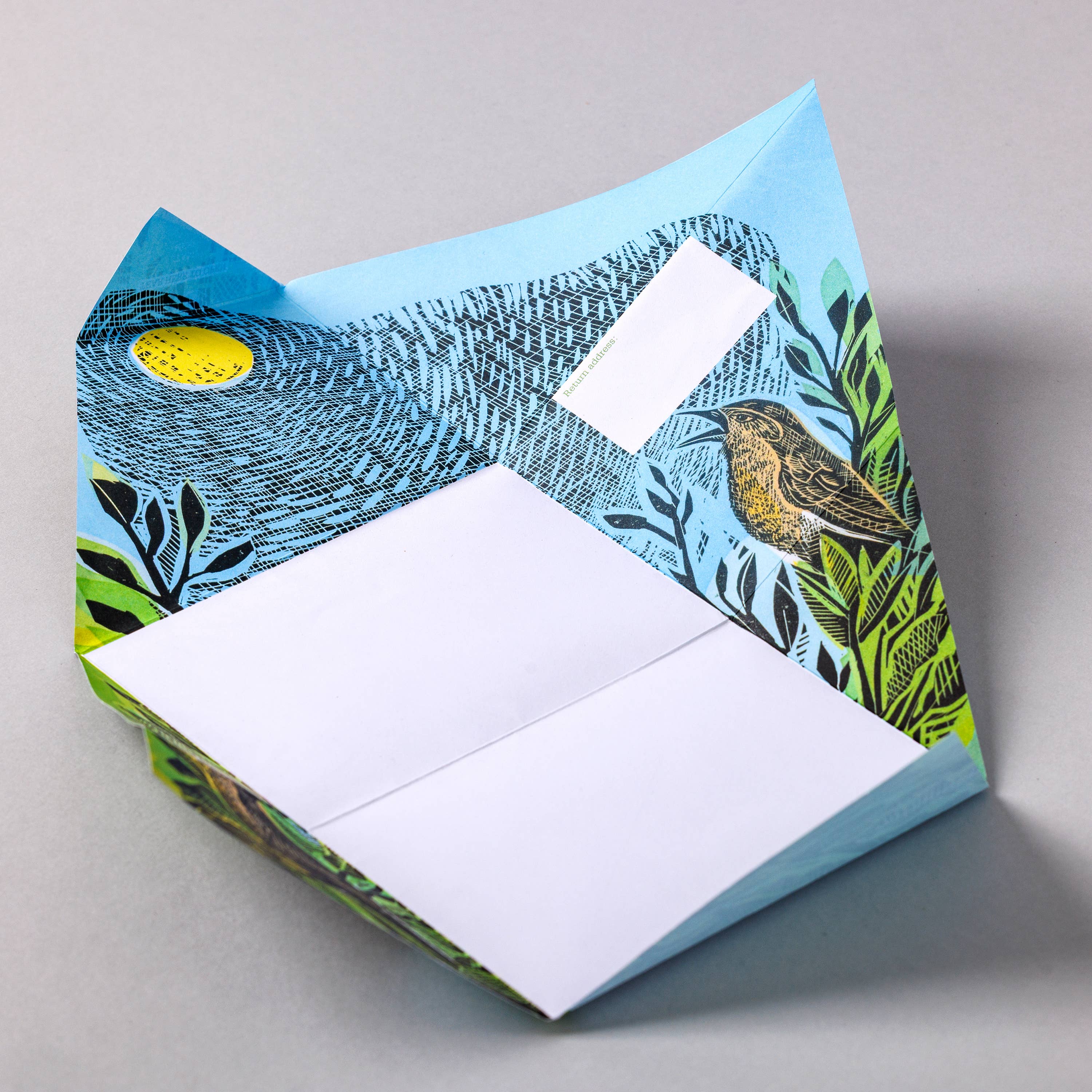 pigeonposted - Wonderfully Wild Pigeon, Nature-inspired Folding Letters x 6