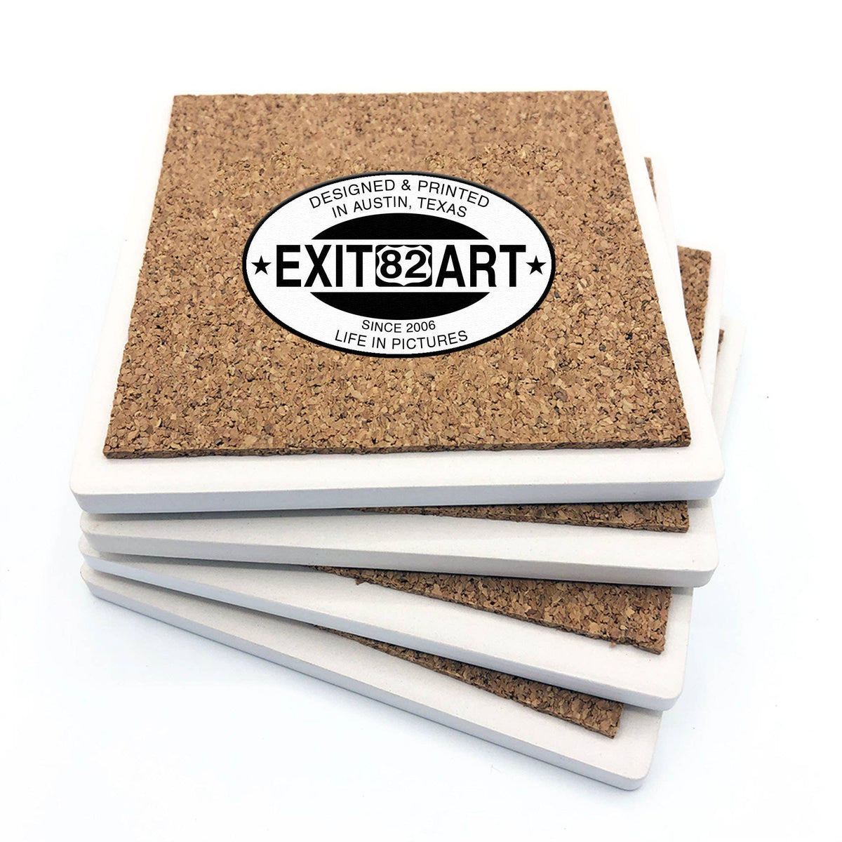 Stone Drink Coaster w/Cork Backing - Dolly