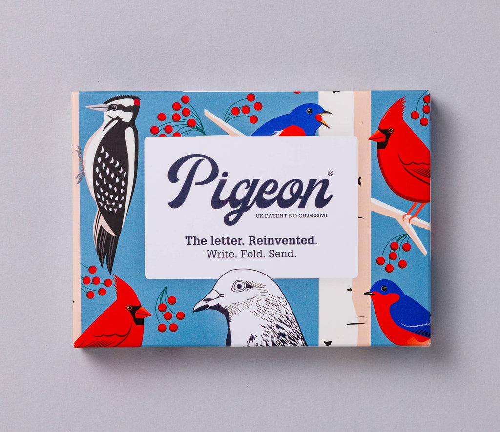 pigeonposted - Carnival of Colour Pigeon, Folding Letter Pack, Pack of 6