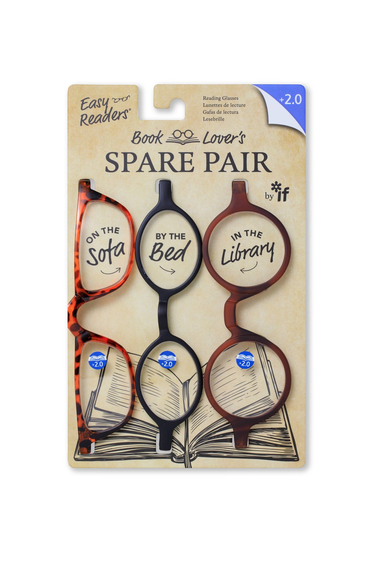 if USA - Easy Readers Book Lover Spare Pair