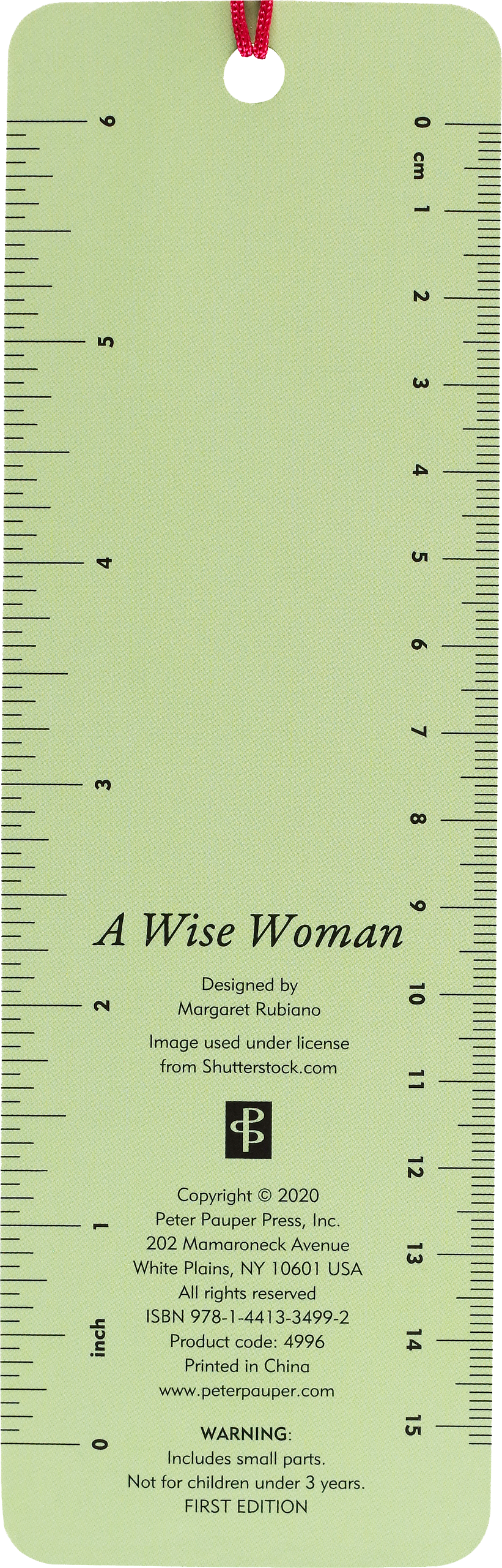 Peter Pauper Press - A Wise Woman Once Said Beaded Bookmark