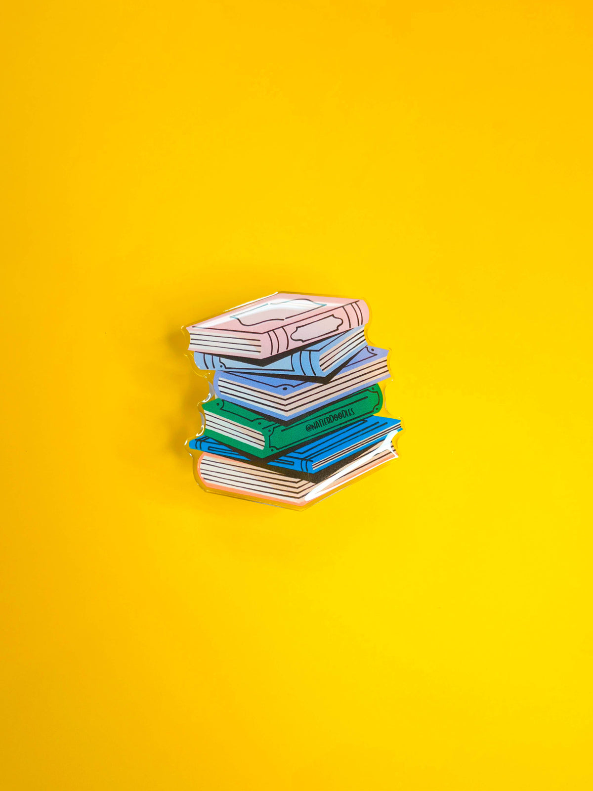 NatterDoodle - Stacks on Stacks Book Phone Grips Reading Reader Teacher