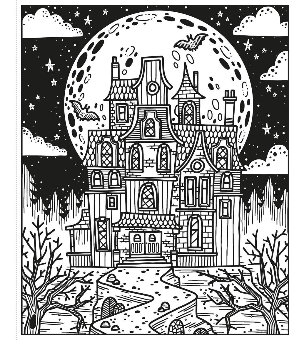 HarperCollins - Halloween Magic Painting Book : Usborne