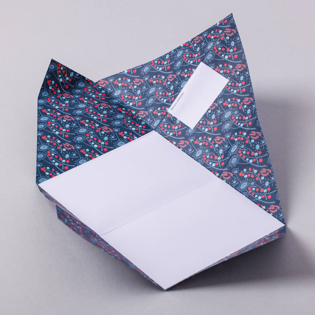 pigeonposted - Hedgerow Pigeon, Folding Letter Set – Pack of 6 Letters