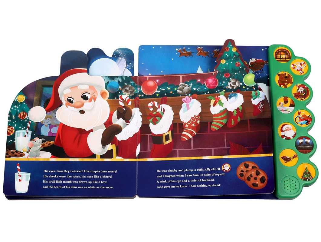 Simon & Schuster - Night Before Christmas 10-Button Sound Book by Clement C. Moore