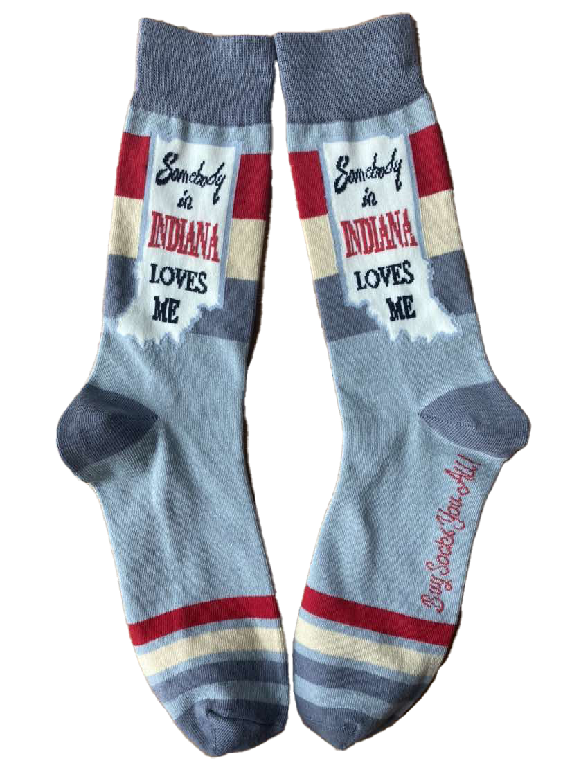 Buy Socks You All - Somebody in Indiana Loves Me Men's Socks