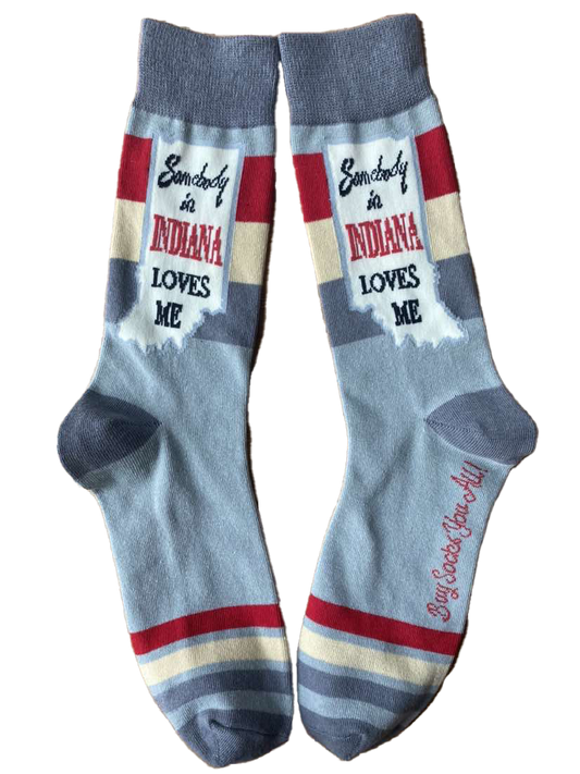 Buy Socks You All - Somebody in Indiana Loves Me Men's Socks