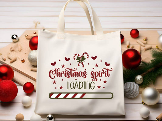 Sister Ray - Christmas Spirit Loading Canvas Tote Bag