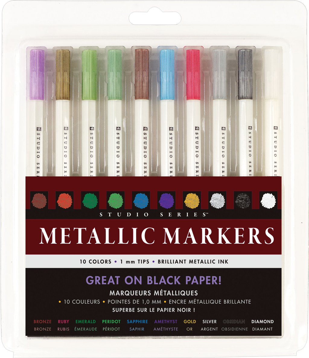 Peter Pauper Press - Studio Series Metallic Markers Set