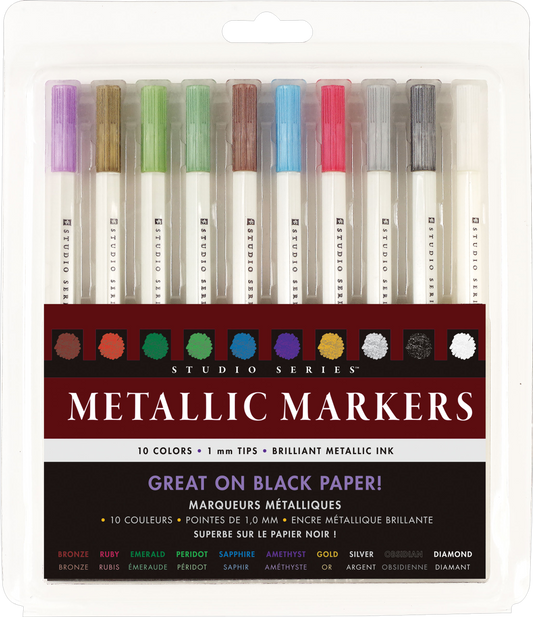 Peter Pauper Press - Studio Series Metallic Markers Set