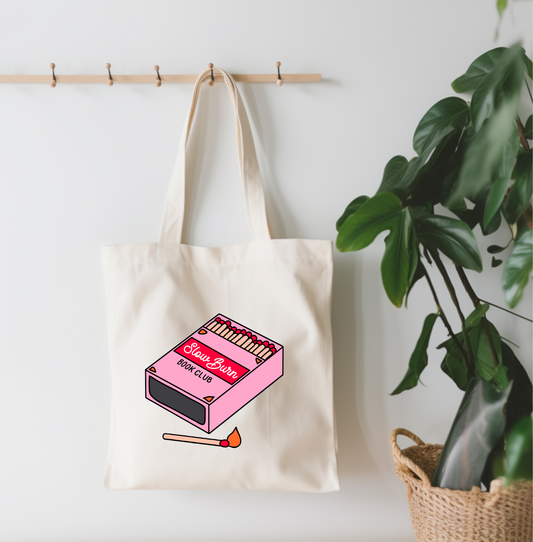 EnchantingSunshine - Slow Burn Book Club Canvas Tote Bag