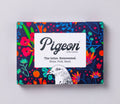 pigeonposted - Midnight Garden Pigeon, Floral Folding Letter Set, Pack of 6