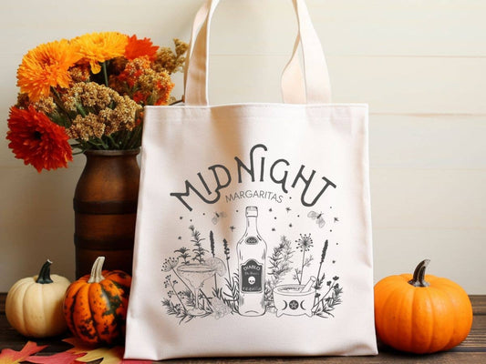 Sister Ray - Midnight Margaritas Practical Magic Canvas Tote Bag