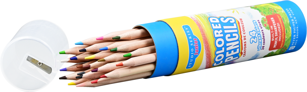 Peter Pauper Press - Studio Series Junior Colored Pencils (Set of 24)