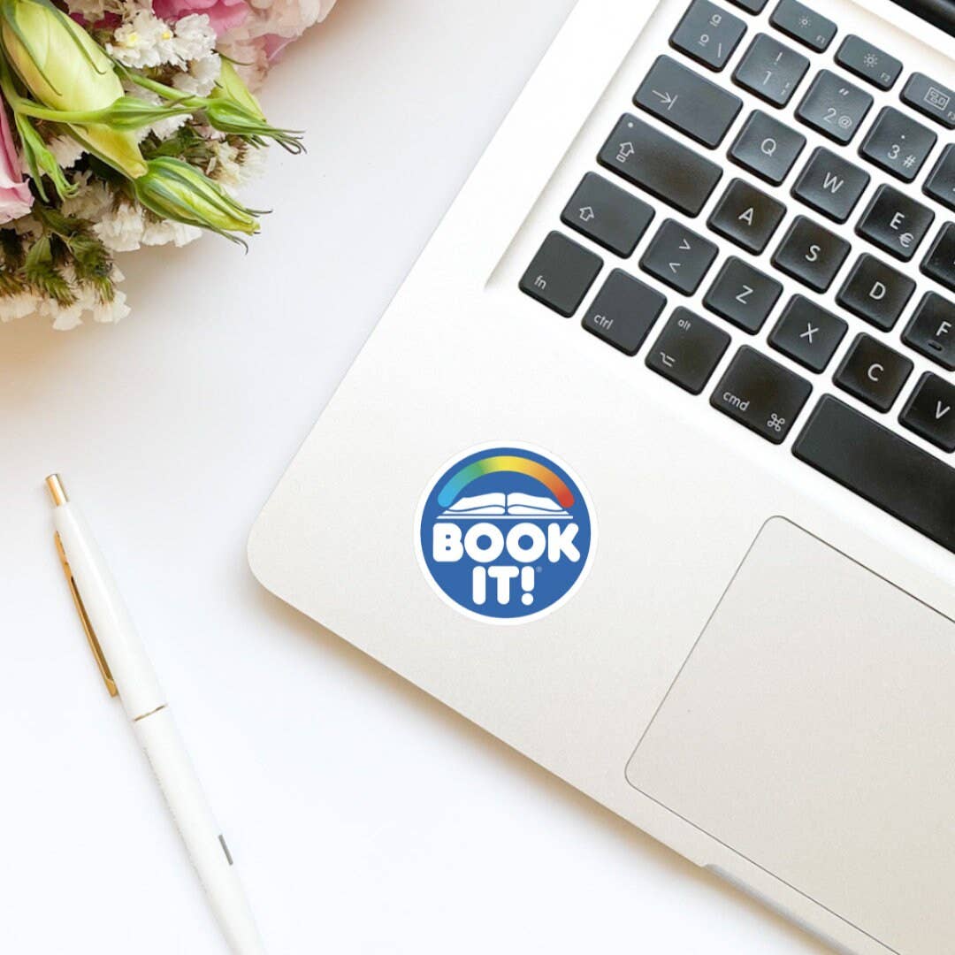 Limes & Lilly - Book It Sticker | Book It Rewards Sticker | Retro Sticker |