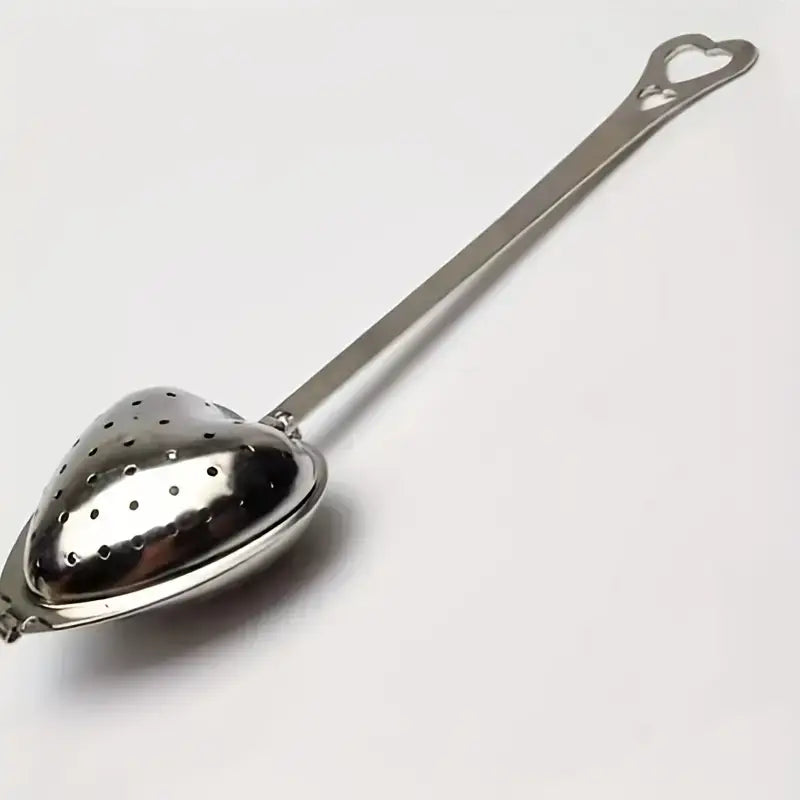 Heart-Shaped Stainless Steel Tea Strainer