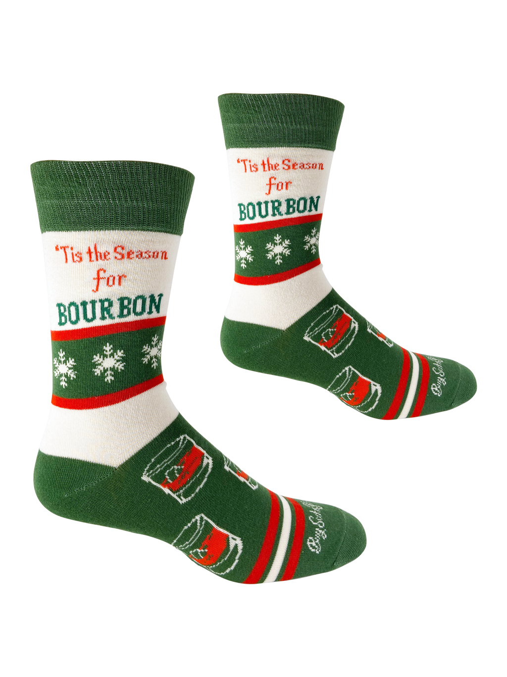 Buy Socks You All - Tis the Season for Bourbon - Men's Socks