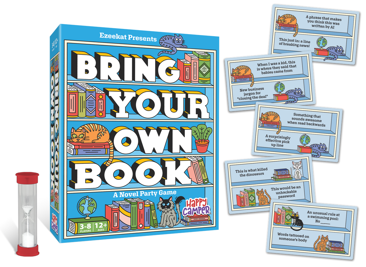 Happy Camper - Bring Your Own Book - A Novel Party Game - Bookish Gift