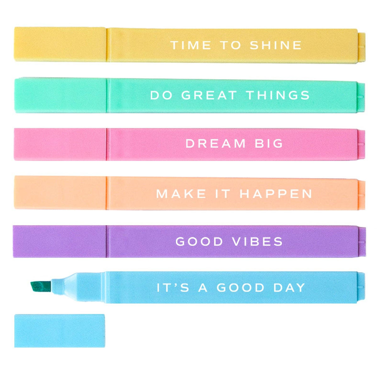 Sweet Water Decor - Do Great Things Highlighter Set - Stationery Set