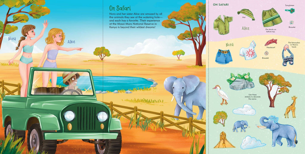 Peter Pauper Press - Vacation Sticker Doll Dress-Up Book